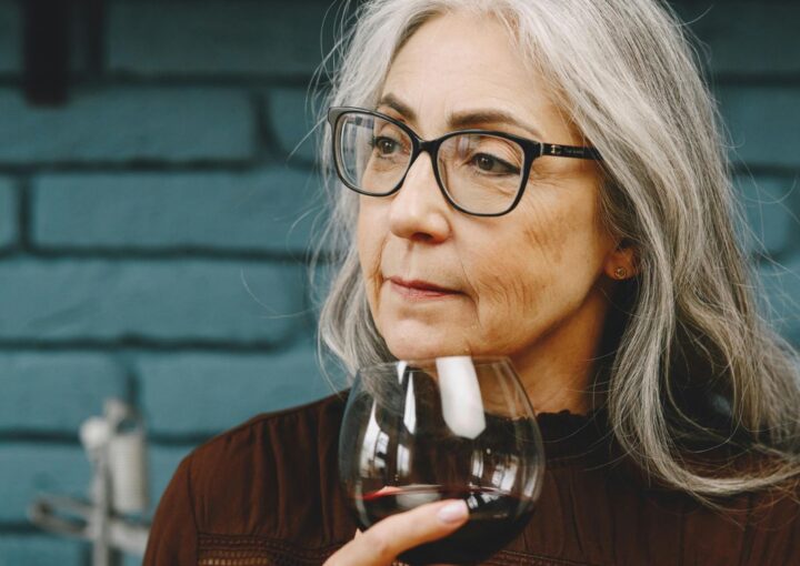 alcohol and retirement lady